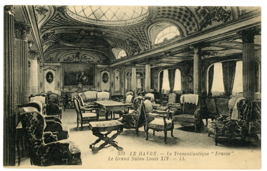 SS France, Grand Salon Louis XIV, ca. 1912