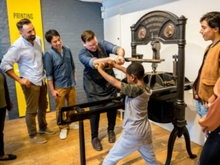 Printing Demonstration at Bowne & Co. Printing Demonstration at Bowne & Co.