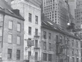 Schermerhorn Row pre-restoration, ca. 1968,  home to the South Street Seaport Museum
