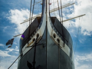 The Museum flagship Wavertree at her berth at Pier 16