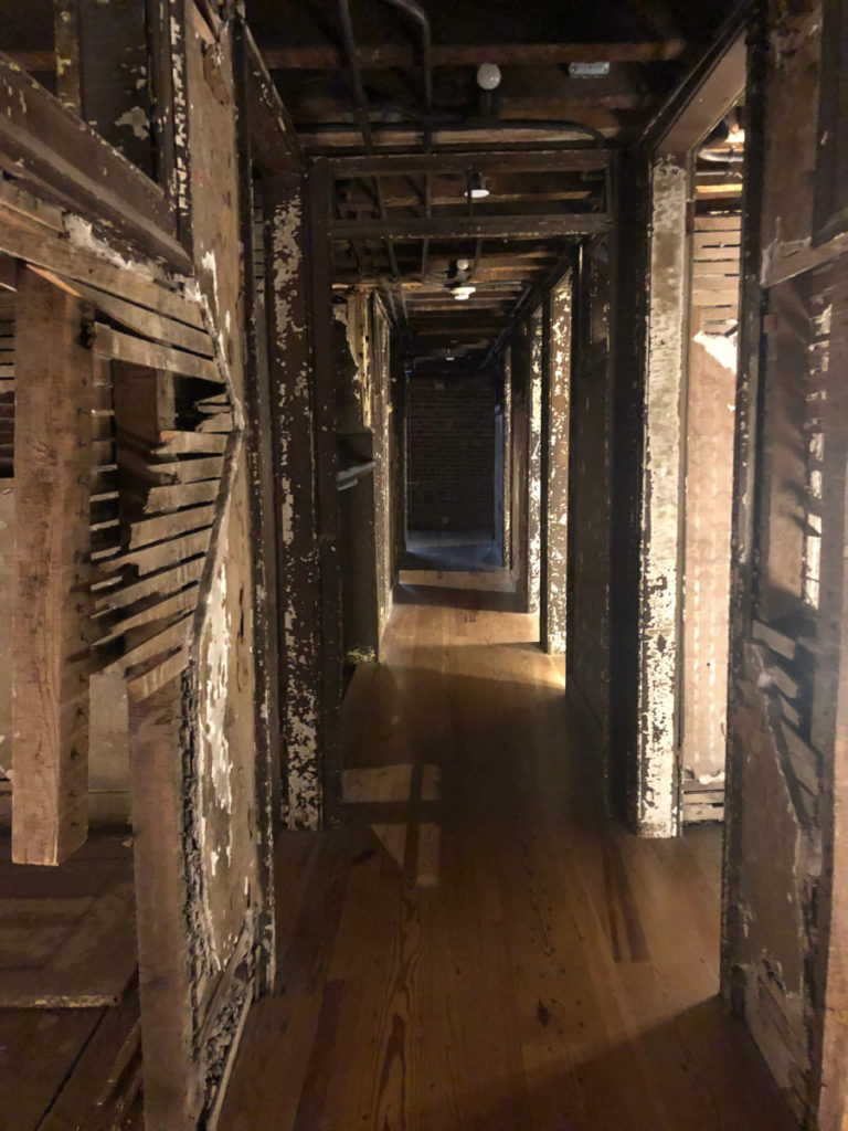 Corridor of rooms from Rogers’ Hotel and Dining Saloon, 2018