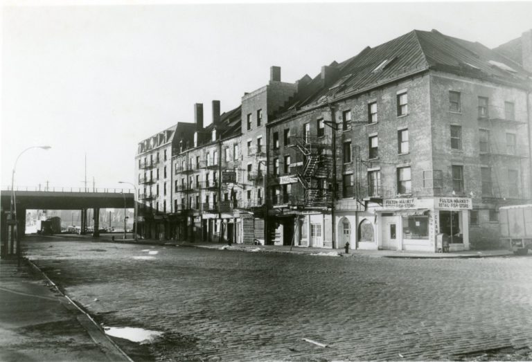 Schermerhorn Row pre-restoration, ca. 1968