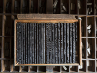 Selection of printing types from the Frederic Nelson Phillips “Tri-Arts” Collection